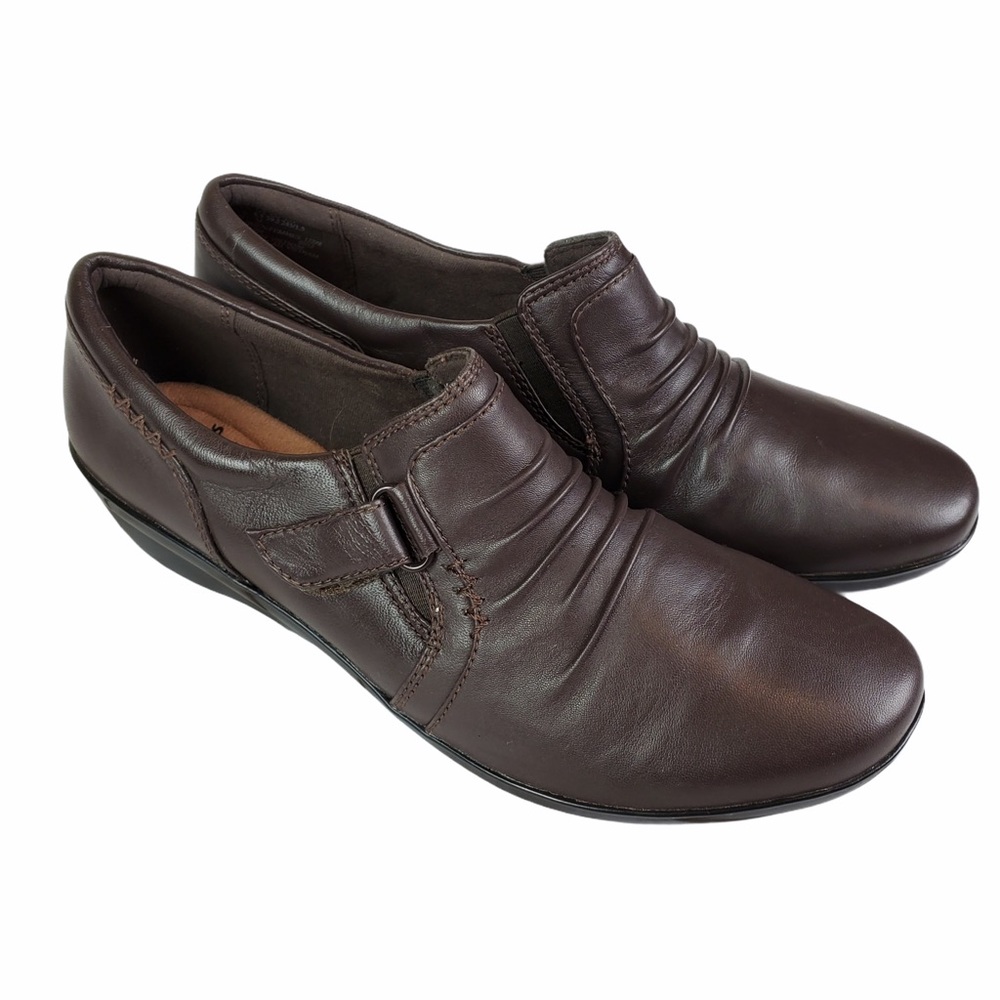 Clarks Women's Everlay Heidi Leather Loafer Sz 8.5